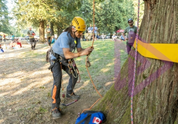 The PNW ISA, BC Tree climbing competiton