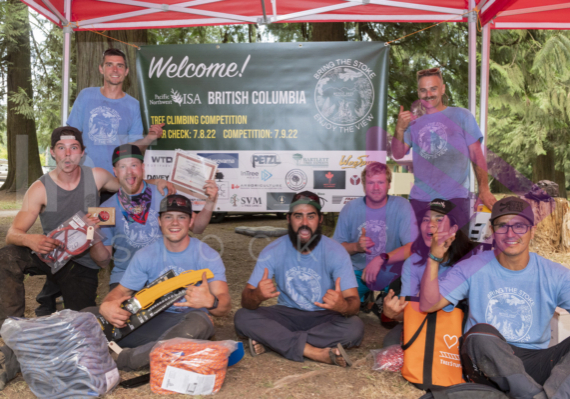 The PNW ISA, BC Tree climbing competiton Masters event