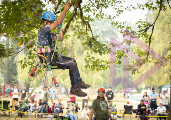 The PNW ISA, BC Tree climbing competiton Masters event