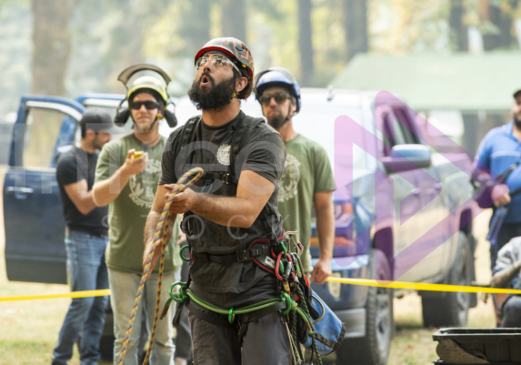 The PNW ISA, BC Tree climbing competiton Masters event