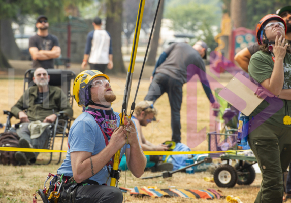 The PNW ISA, BC Tree climbing competiton Masters event